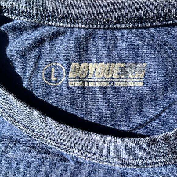 DoYouEven Women Short Sleeve T-shirt size L, Blue,International All Day Everyday - Picture 6 of 8